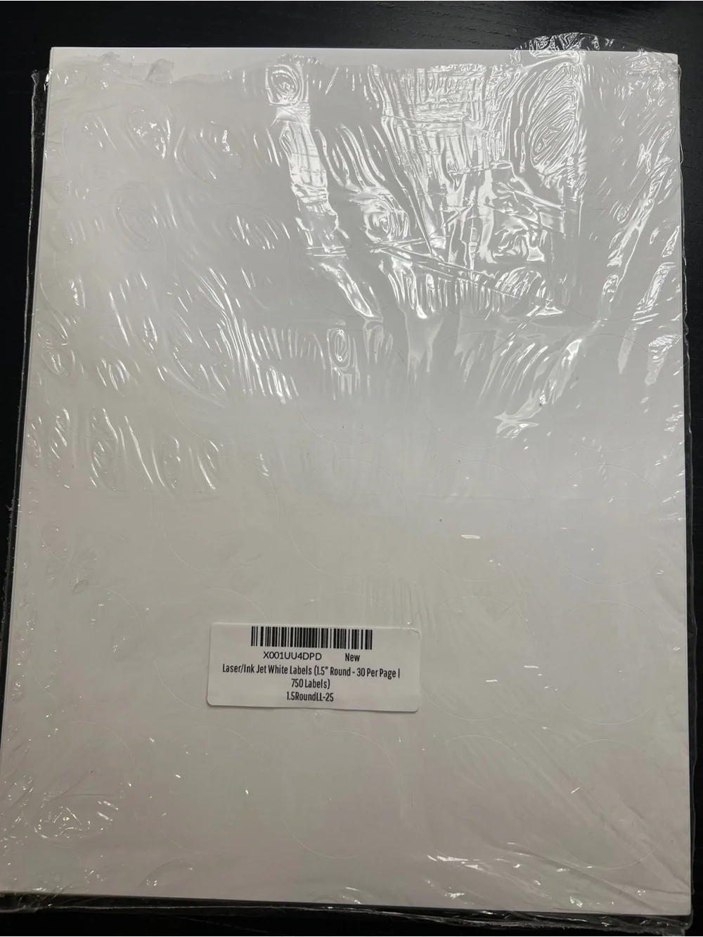 White Round Laser/Ink Jet Labels - 750 Count